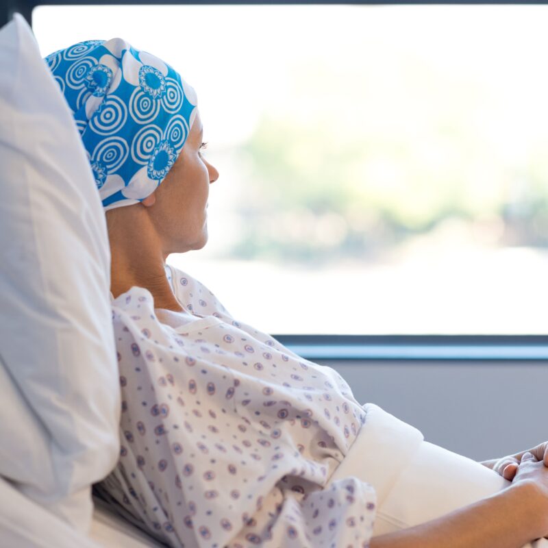 Paciente oncológico en el hospital